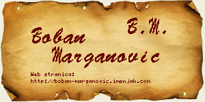 Boban Marganović vizit kartica